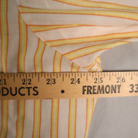 Vintage BVD 70s Neva Press Light Cotton Striped Mens Shirt Long Sleeve 16 1/2 34 - Picture 9 of 11